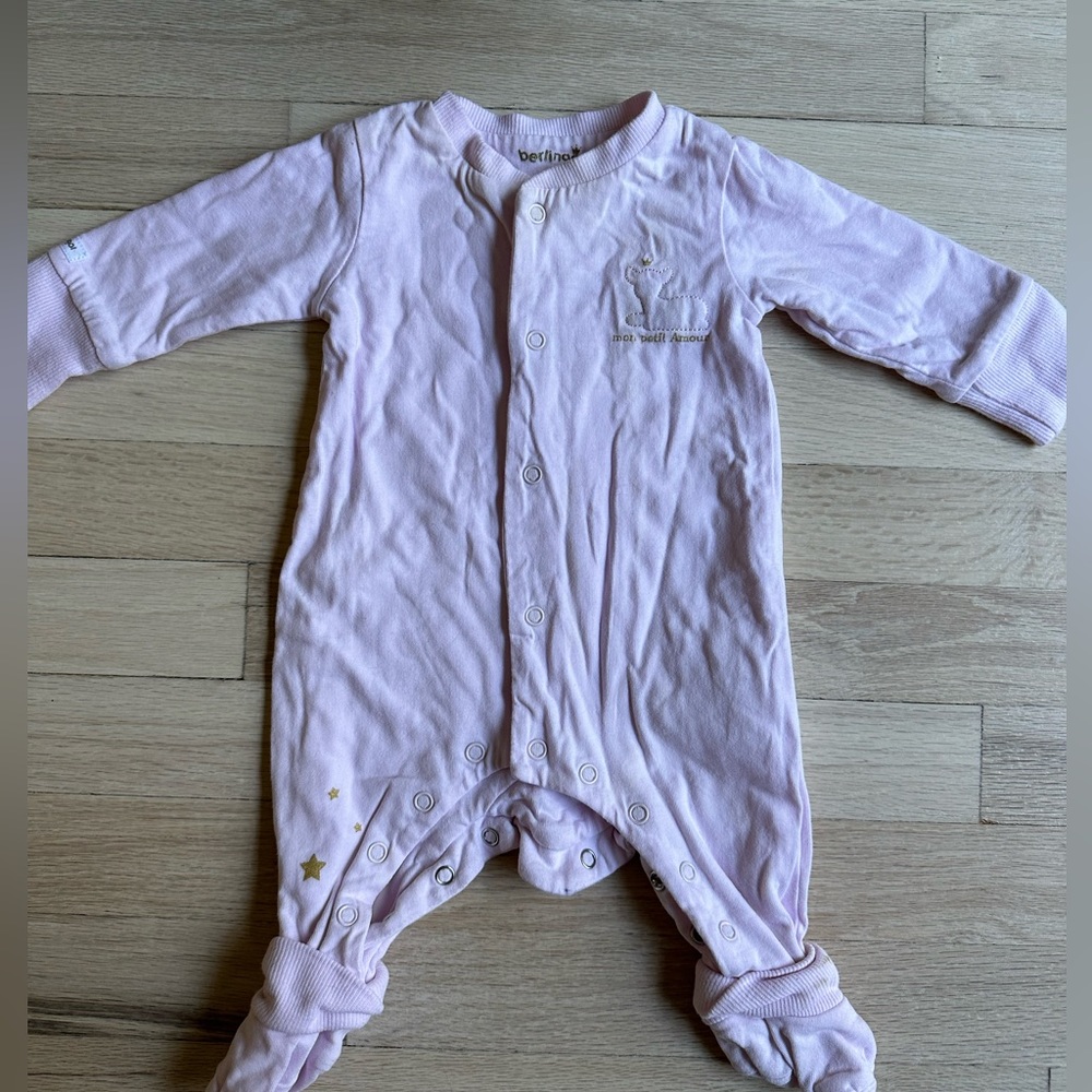 Berlingot thick 3M pink onesie